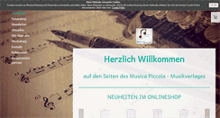 Desktop Screenshot of musica-piccola.de