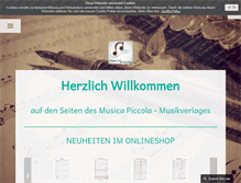 Tablet Screenshot of musica-piccola.de